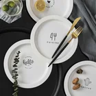 Скандинавские утолщенные пластиковые тарелки, креативные закуски, фрукты, стол для хранения, подносы для завтрака, квадратная круглая посуда, сервировка десерта, подносы