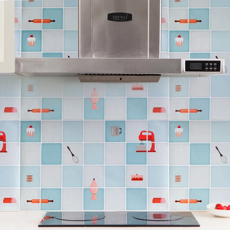 Кухонная настенная наклейка алюминиевая фольга водонепроницаемая и