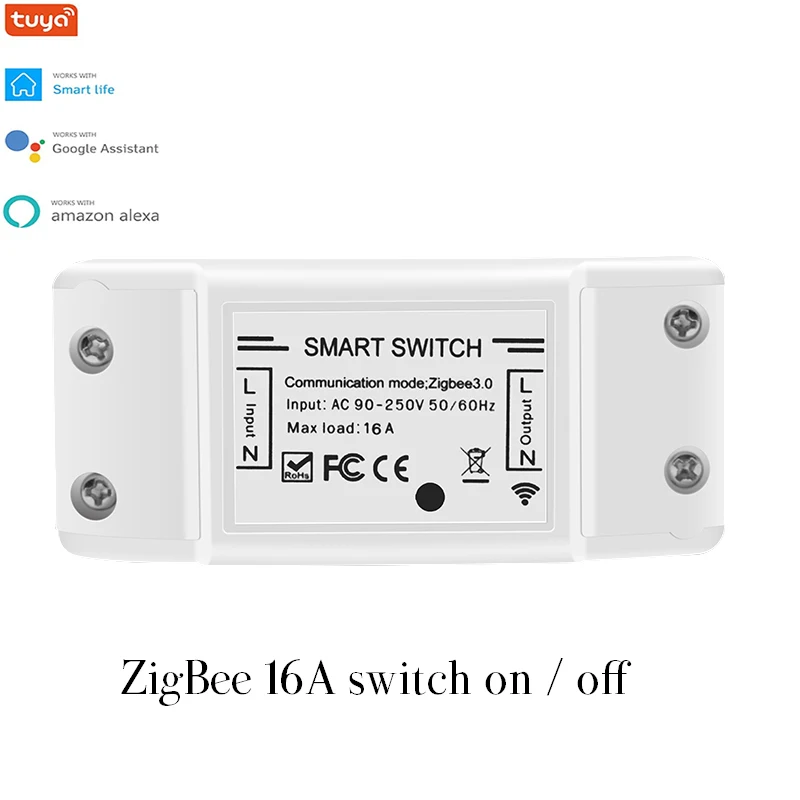 

Умный выключатель Tuya Zigbee 3,0, 16 А, 90-250 В переменного тока