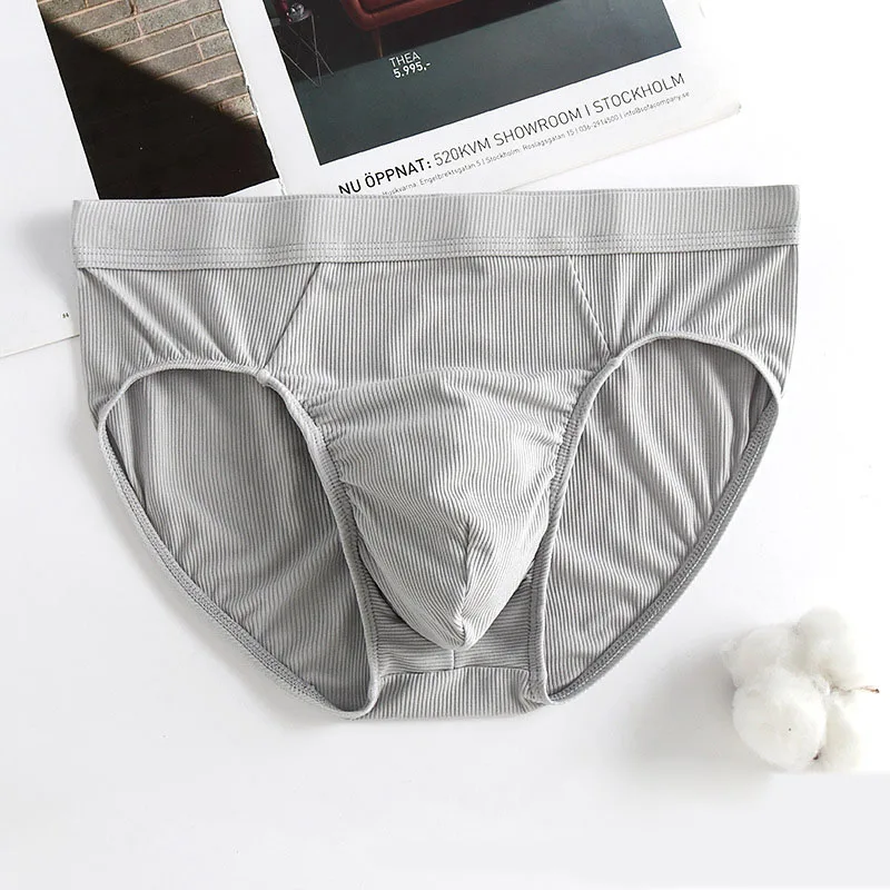 Мужское нижнее белье из модала однотонные дышащие трусы пикантное модное
