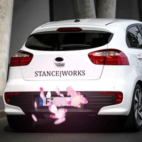 Funny Words Stance Work KK Car Sticker Waterproof Reflective Laser Fashion Accessories Pvc 75cm X 58cm