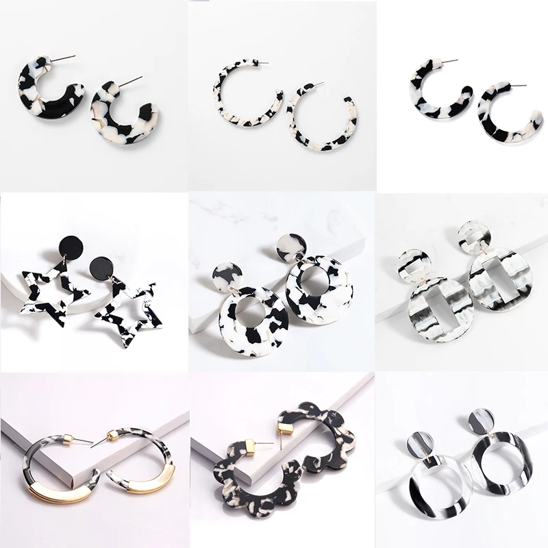 Серьги-подвески с леопардовым принтом женские модные большие классические