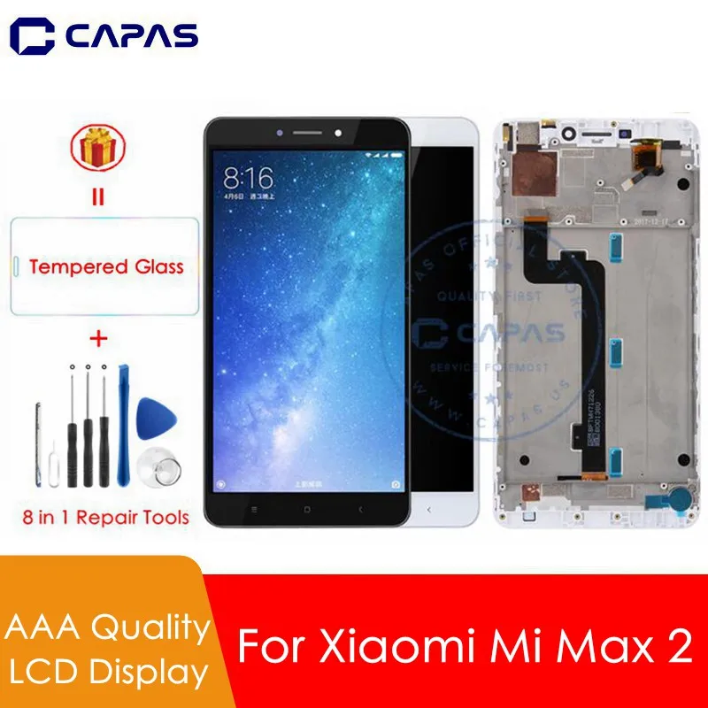 Протестировано для Xiaomi mi Max 2 ЖК-дисплей+ рамка сенсорный экран для mi Max2 ЖК-дигитайзер сборка Замена Ремонт Запасные части
