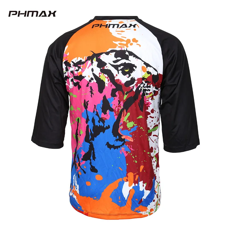 PHMAX велосипедная одежда спортивные майки дышащая быстросохнущая рубашка DH