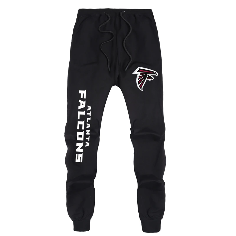 Falcons Black Патриоты брюки весна и осень спортивный свитер брюки Новая Англия чемпионы Повседневные свитера брюки новые любовники мужские повседневные спортивные брюки - Цвет: Falcons Black