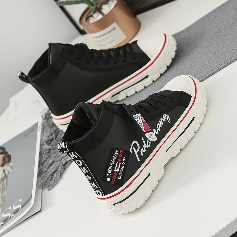 Роскошные дизайнерские женские осенние кроссовки для бега зимние Skool высокие