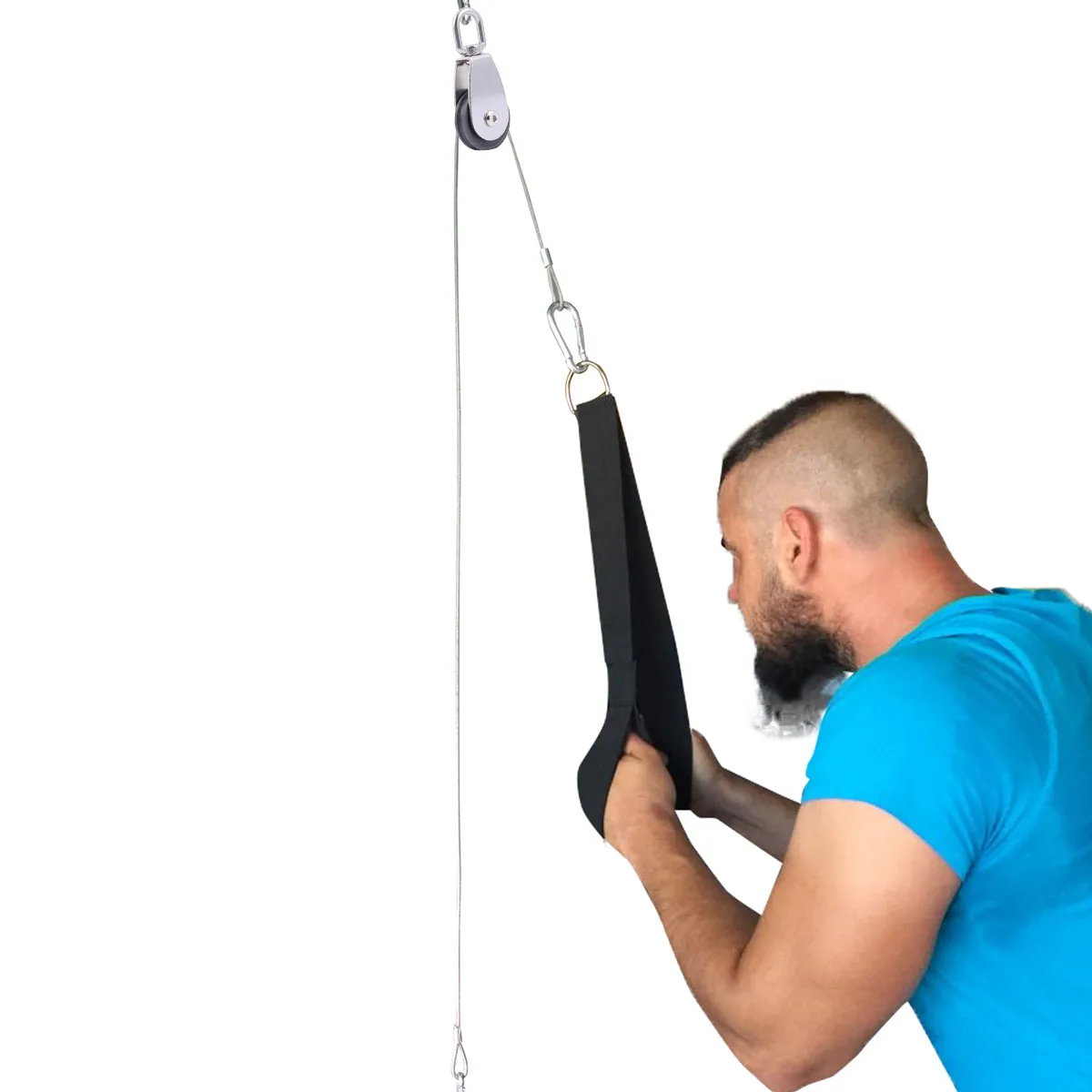 

1 Set Fitness Equipments DIY Pulley Cable Machine Attachment System Lifting Arm Biceps Triceps Blaster Hand Strength Dropship