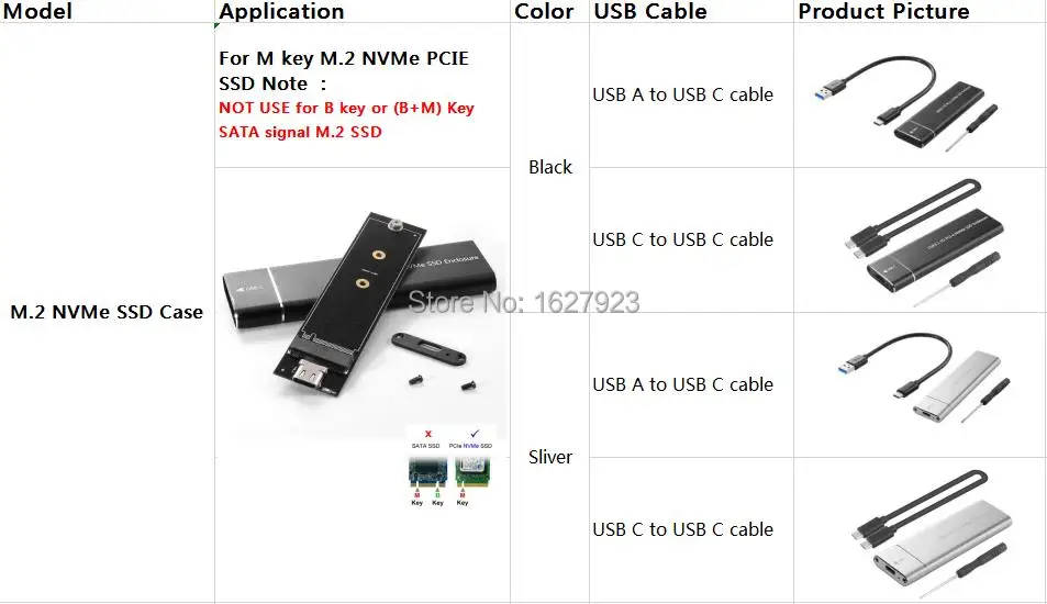 USB 3,1 для M.2 NVME PCIe SSD корпус, NVME M-Key для type C чехол-адаптер для nvme SSD, USB3.1 для M.2 NGFF SATA SSD чехол