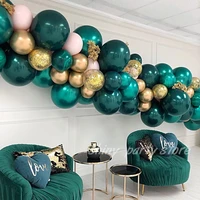 5 36inch dark green balloon metallic glod silver latex balloons birthday party wedding decorations adult helium globos supplies