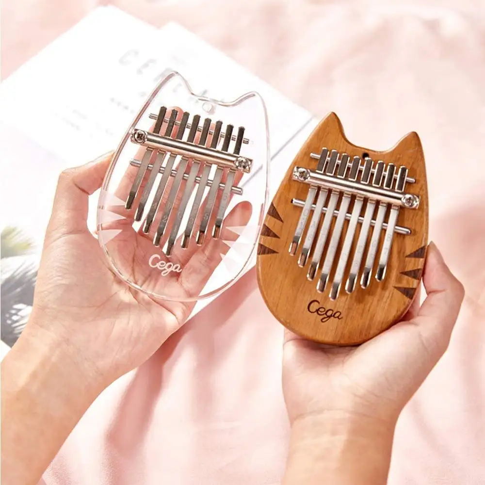8 ключей калимба мини портативный палец пианино перкуссия клавиатура Карманный