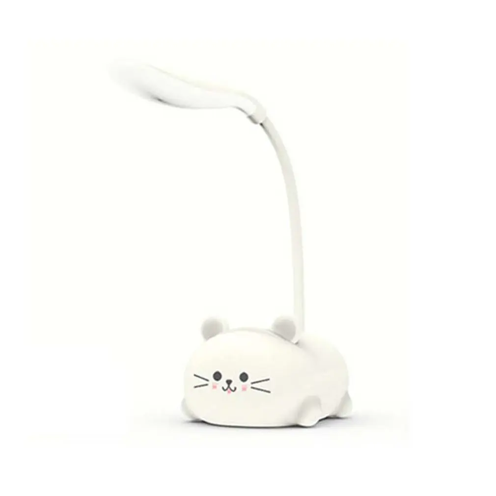 

2022 Hot Cartoon Cute Pet Animal Cat Rabbut Deer USB Recharge LED Table Night Light Child Eye Protection Reading Table Lamp