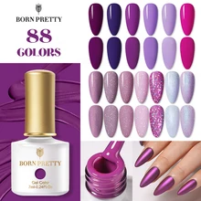 BORN PRETTY Gel Polish Nails Manicure Semi Permanant Varnish Bright Color 7ml Super Top Coat Soak Off UV LED Nail Art Hybrid Gel