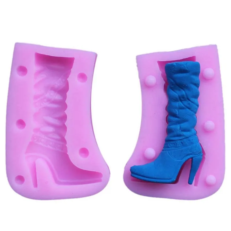 

Boots Shape Silicone Mold Fondant Cake Decorating Tools Chocolate Cupcake Baking Gumpaste Mold