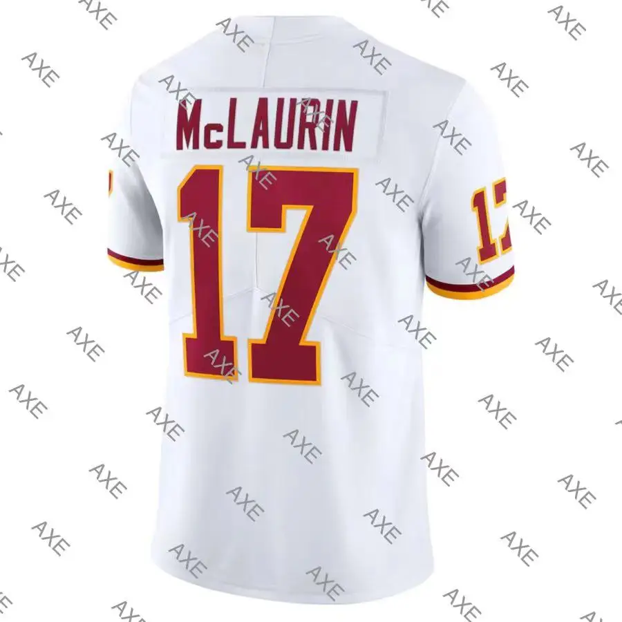 

Customized Stitch American Football Jersey Washington Terry McLaurin White Red Yellow Men's Limited Jersey