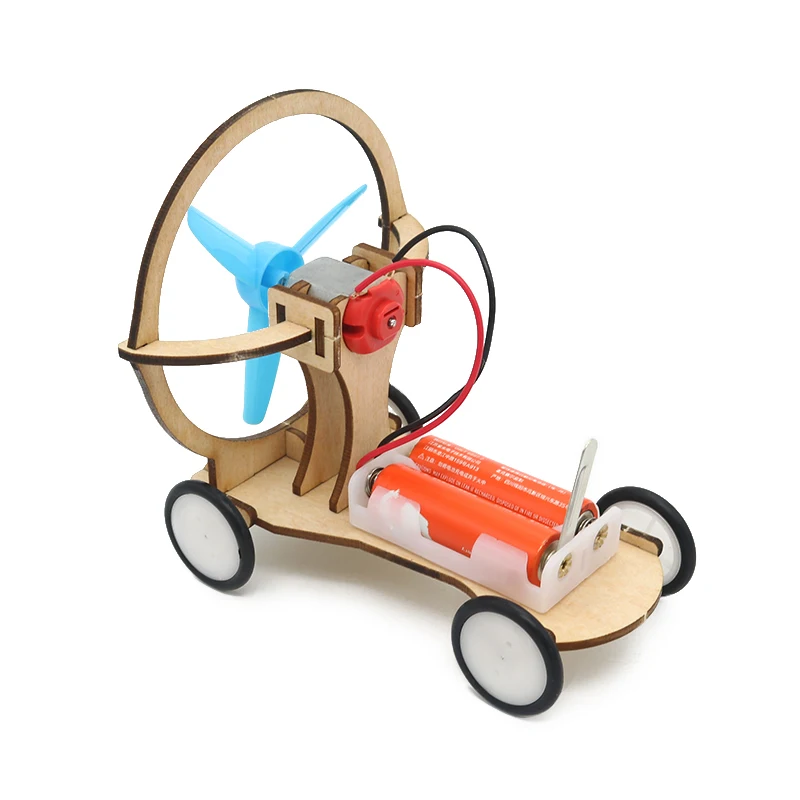 

Air-powered car technology small production scientific manual assembly model electric maker education experimental materials