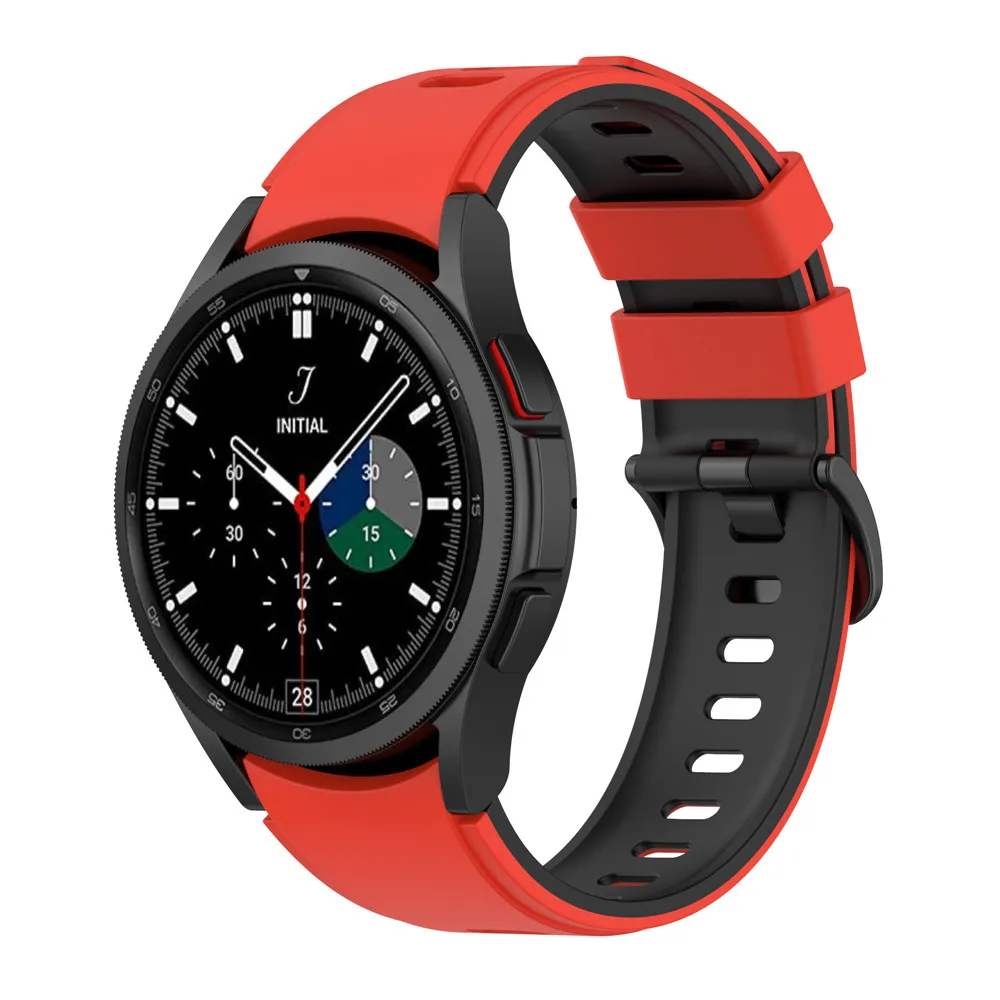 Ремешок силиконовый для Samsung Galaxy Watch 4 Classic сменный Воздухопроницаемый браслет