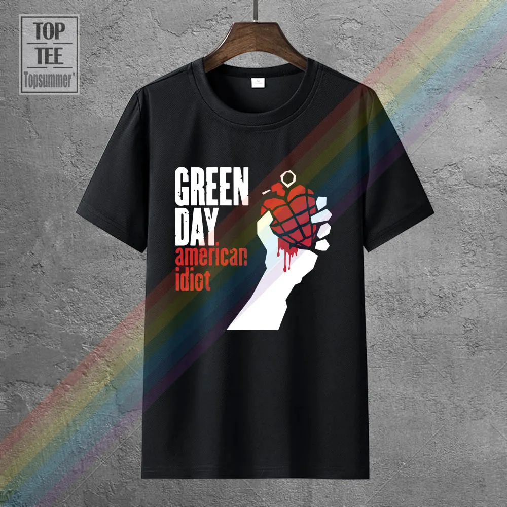 

Green Day T Shirt Men Green Day American Idiot Gift Casual Tee Usa Size S 3Xl