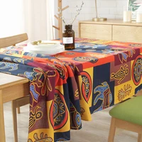 dining tablecloth linen cotton home kitchen banquet table cover hotel rectangular tea coffee table cloth maya impression ethnic