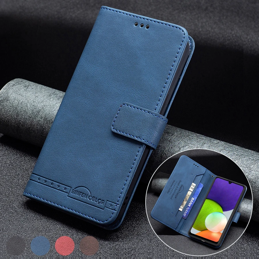 

Wallet Anti-theft Brush Leather Flip Case For Samsung Galaxy A12 A13 A22 A32 A51 A52 M52 S22 Plus/Ultra S21/S20 Plus/Ultra/FE