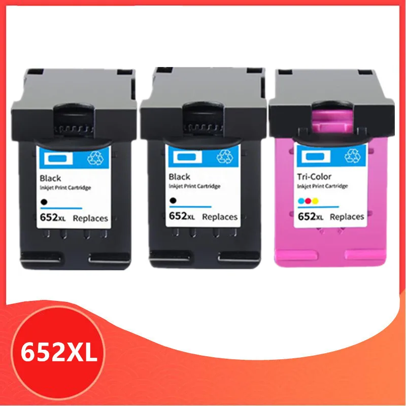 

3 шт., картриджи для принтера HP 652 XL Deskjet 652 652 1115 1118 2135 2136 2138 3635