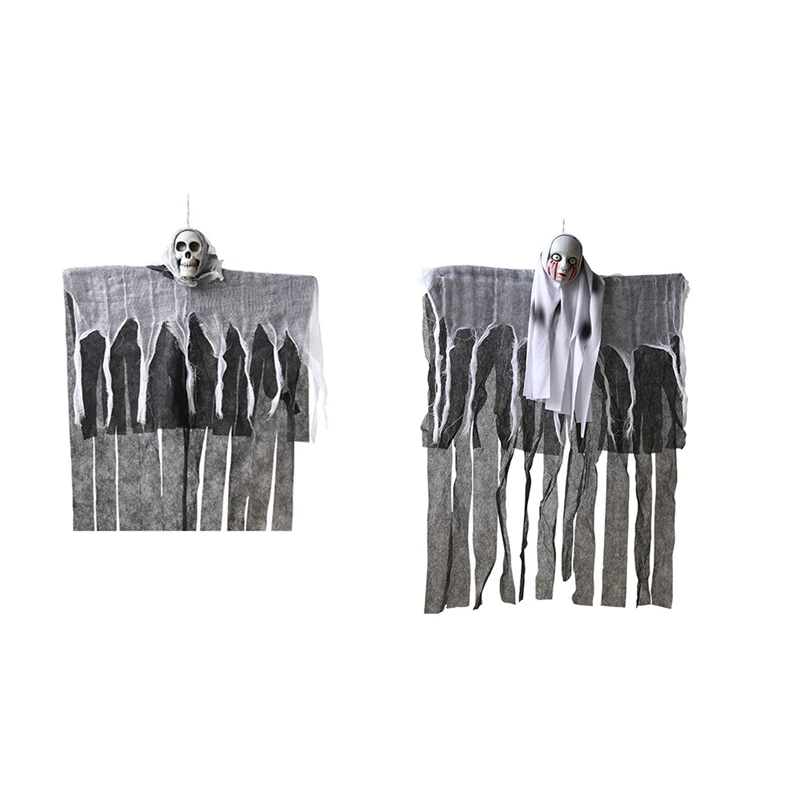 

Halloween Hanging Ghost Horror Decoration Props Skull Hanging Ghost Pendant Eyes Bleeding