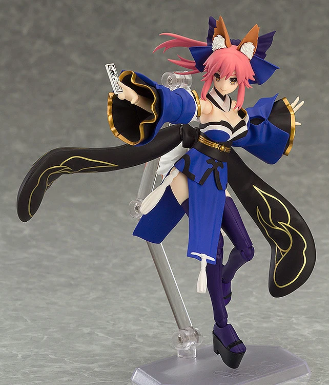 Экшн фигурка Figma 304 Fate EXTRA Caster tammo No Mae Fox Girl из ПВХ подвижные шарниры голубая