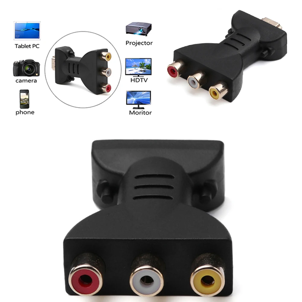 Адаптер для цифрового сигнала Hdmi в 3 Rca конвертер HD HDMI Av 3rca | Электроника