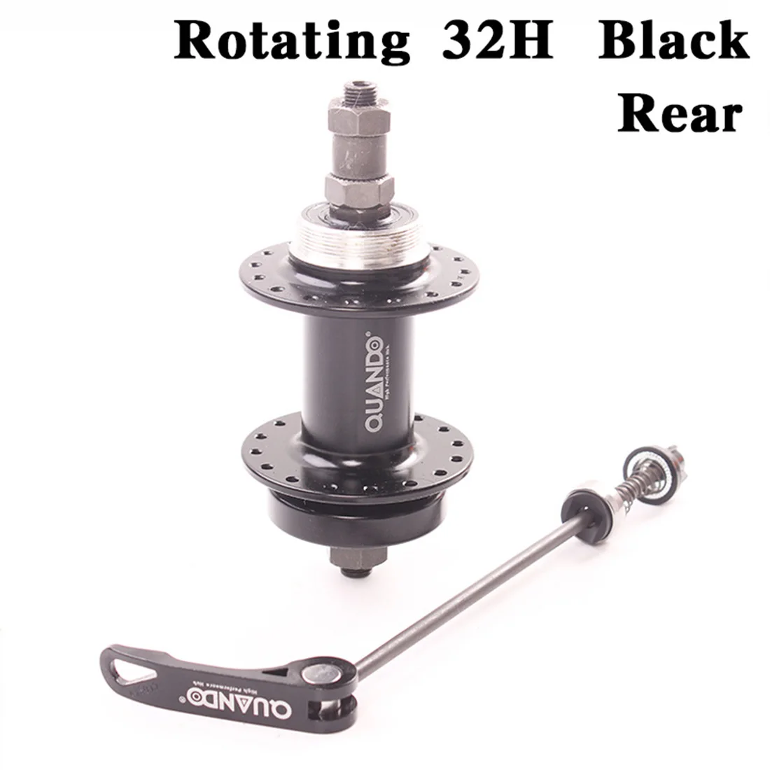 

Disc Brake Bike Rear Hub Quick Release Bicycle Hubs Aluminum + Steel 1 set