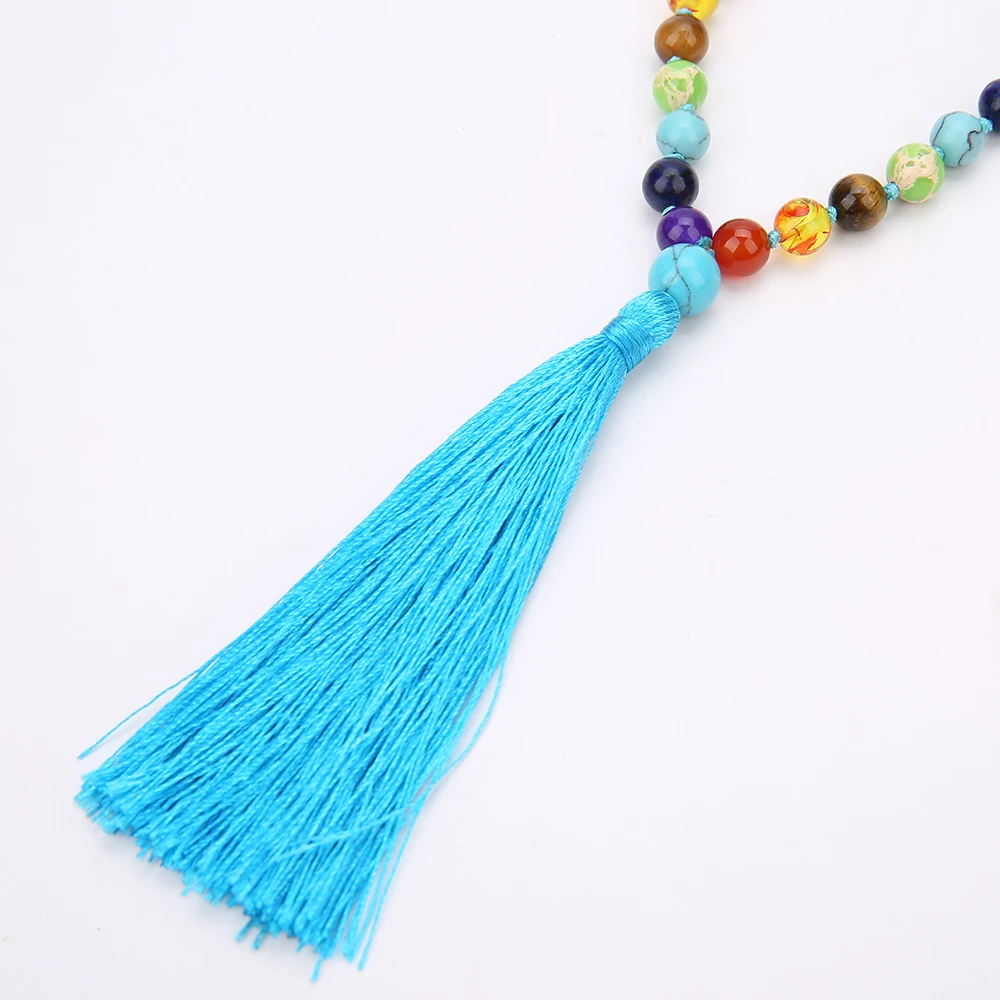 108 ручная работа из бисера ожерелье с узелками джапа мала для медитации молитва