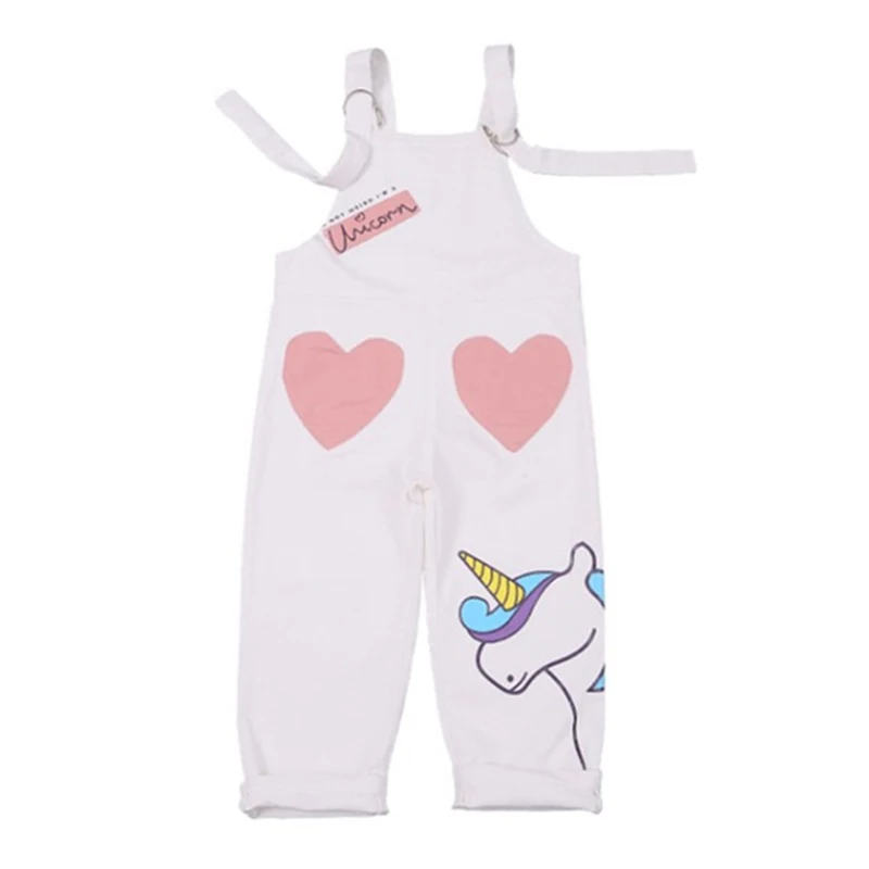 

Модные комбинезоны с единорогом, одежда для девочек, Детский костюм, детские брюки, брюки для маленьких девочек, Осенние комбинезоны для дев...