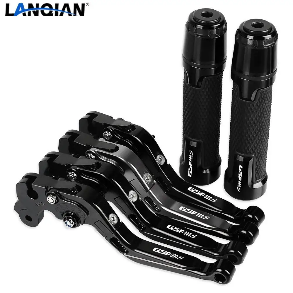 

Motorcycle CNC Brake Clutch Levers Handlebar knobs Handle Hand Grip Ends FOR SUZUKI GSF600S BANDIT 1995 1996 1997 1998 1999-2004