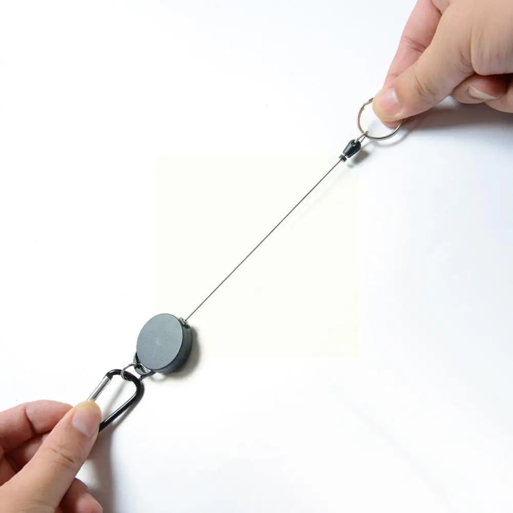 

1pcs 65cm Wire Rope Camping Telescopic Burglar Chain Chain Retractable Tactical Ring Outdoor Firefighters Equipment