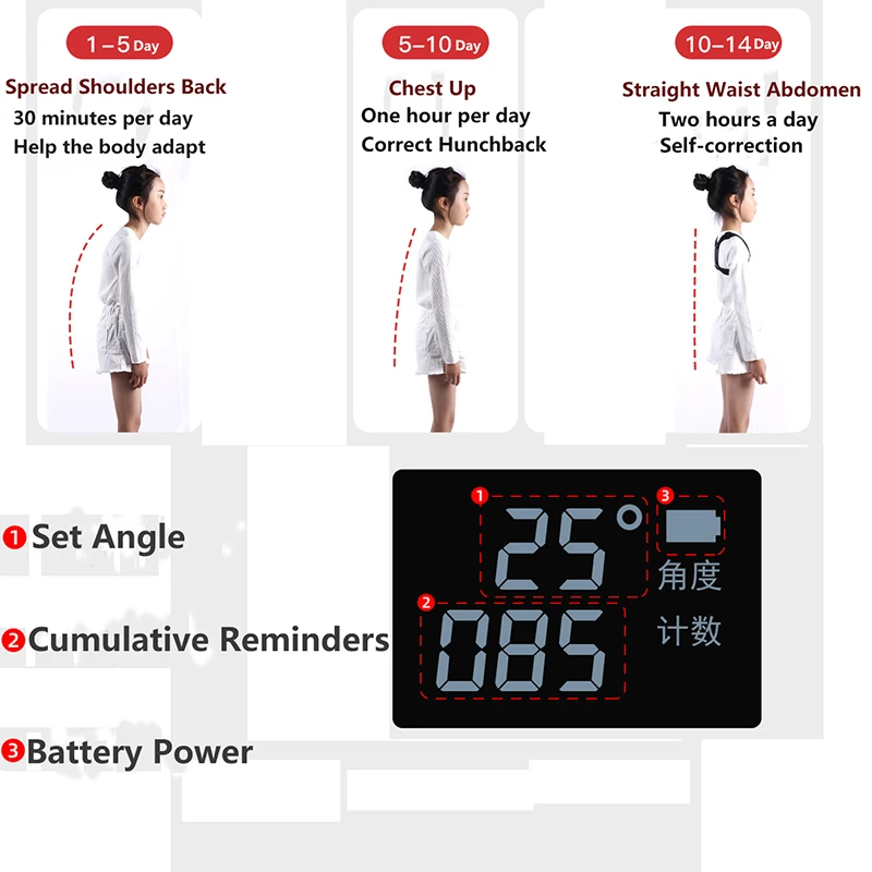 Регулируемый умный Корректор осанки Anglel для взрослых и детей поддержка ключиц