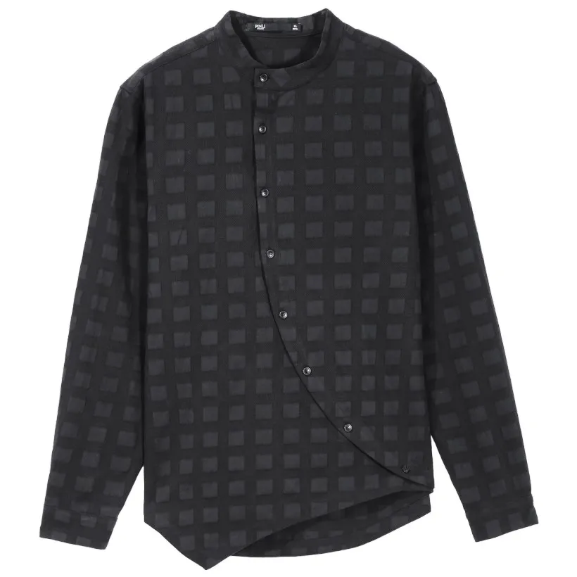 Бесплатная доставка Soul Весенняя Новая мужская темно черная Асимметричная