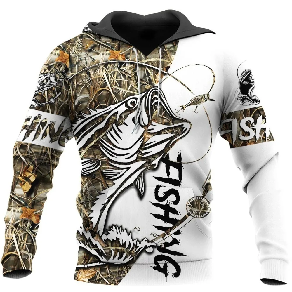 

2021 Hoodie Men's Women's Moose Hunting Camouflage 3D Printing Hoodie Sweatshirt Harajuku Style Casual Fall Fishing Lovers