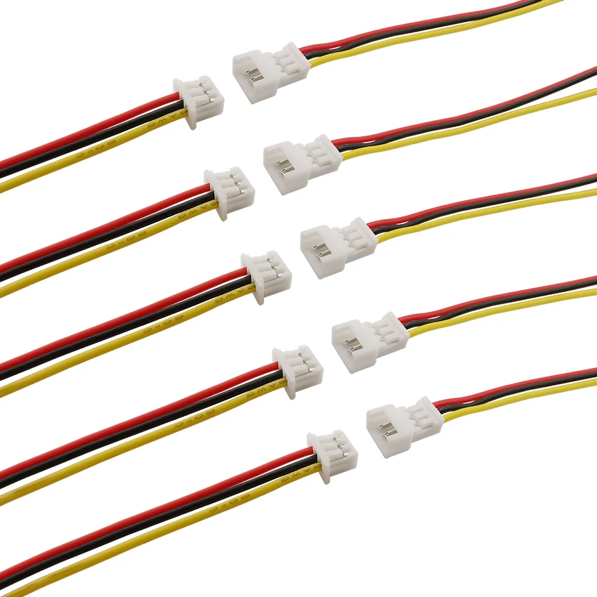 10/5 пар JST 1 25 мм 3Pin Мужской Женский провода Кабельный разъем Длина 15 см 3 Pin Micro USB