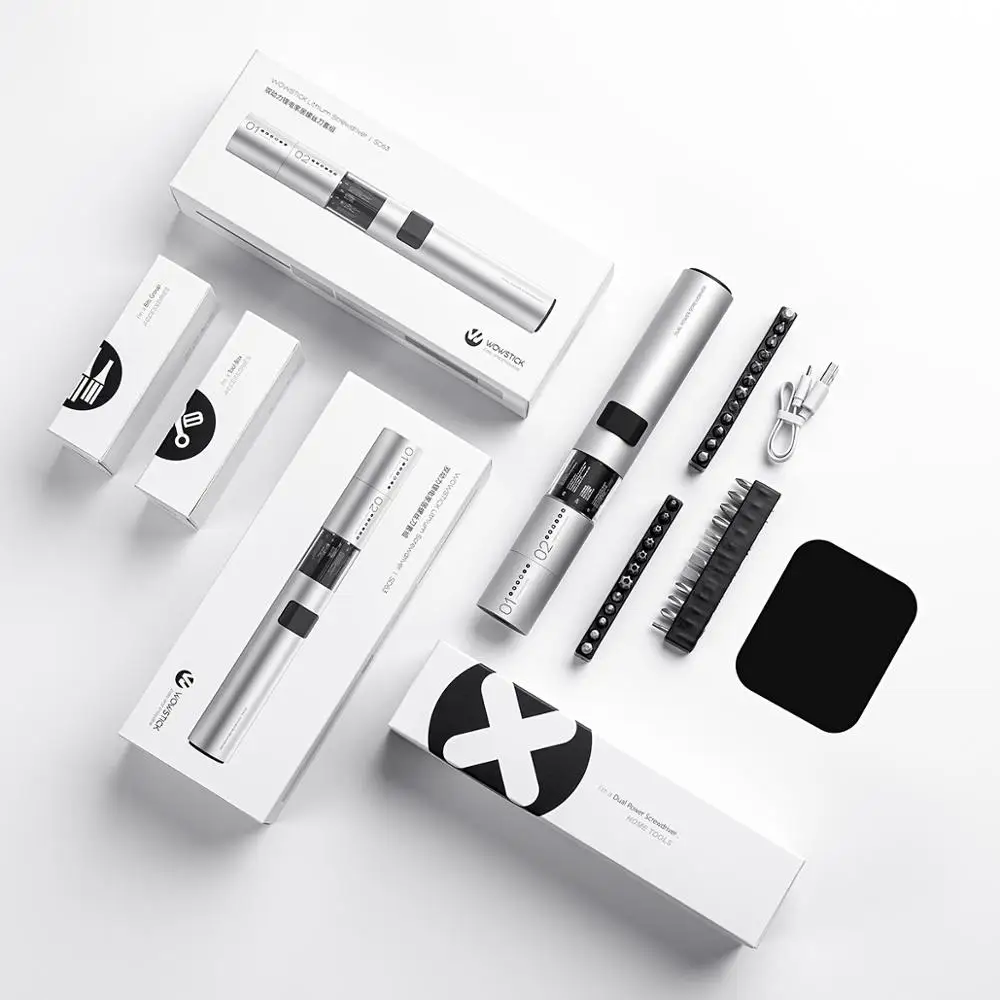 Новая отвертка MI WOWSTICK SD 36 бит 3 светодиодных литиевых аккумулятора Набор отверток