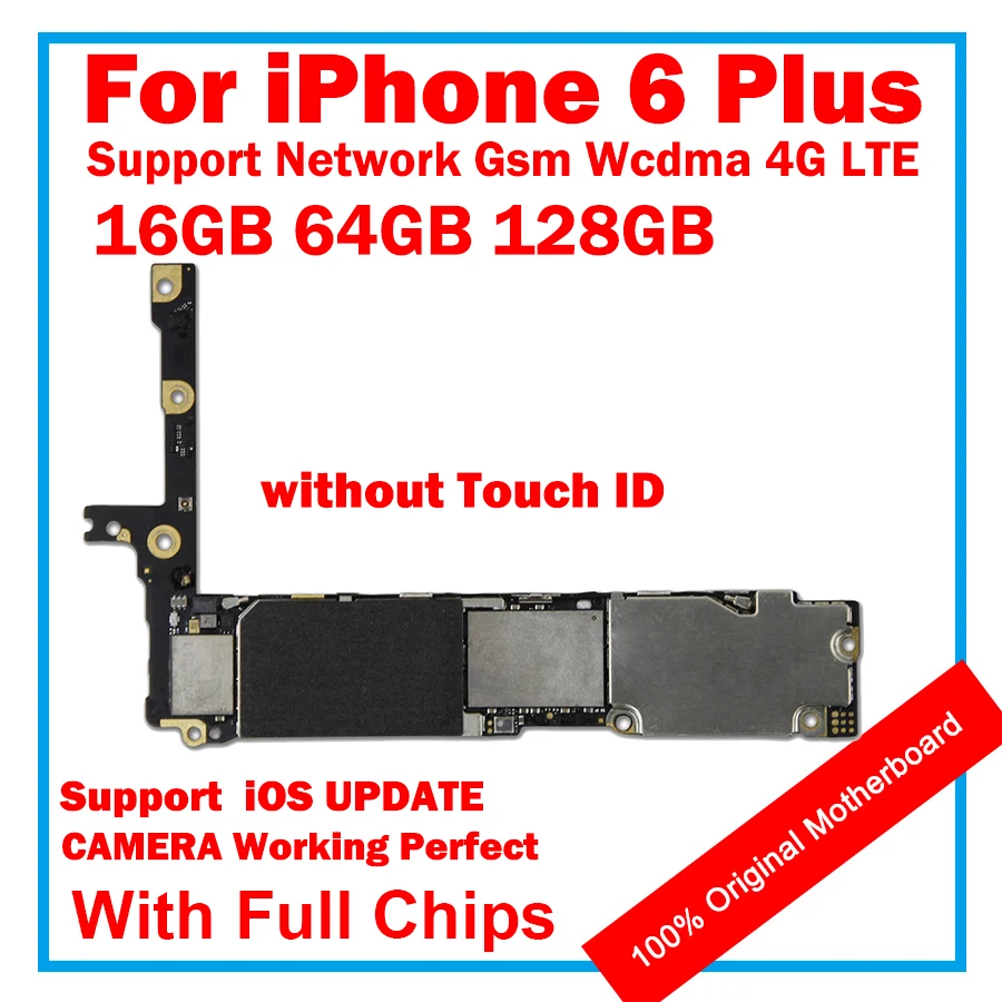 Бесплатный iCloud разблокированный полный чип логическая основная плата с/без