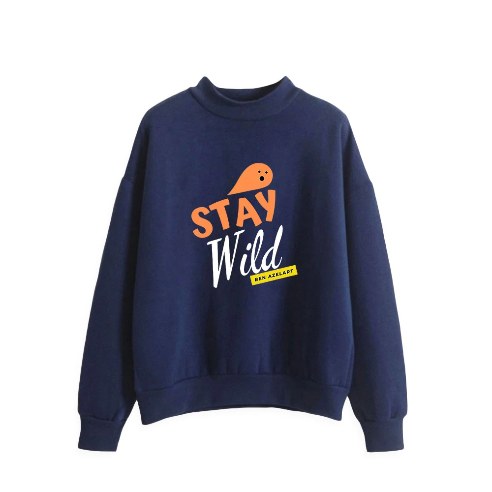 

WAWNI Ben Azelart Turtlenecks Harajuku Tops Thin Sweatshirt Hip Hop Sweatshirt Pullover Sweatshirts Cosplay Round Neck New Top