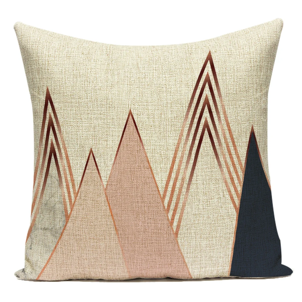 Чехол для подушки с геометрическим рисунком