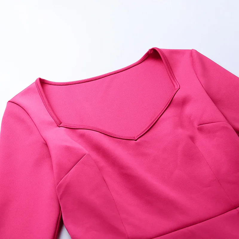 

Solid Color Sexy Bodycon Party Dresses Women Fashion V Neck Long Sleeve Skinny Clubwear Cocktail Dress 2020