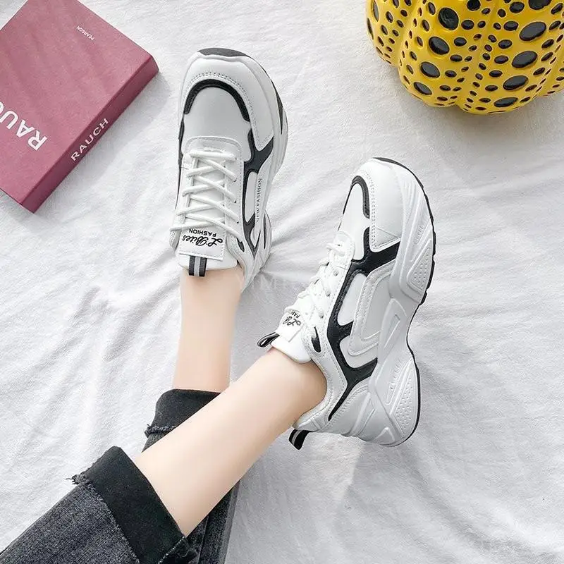 

2021 Shoes Women Sneakers Fashion New Sports Platform Bottom Shoes for Women Sneakers Sneakers Women Woman Vulcanize Shoes