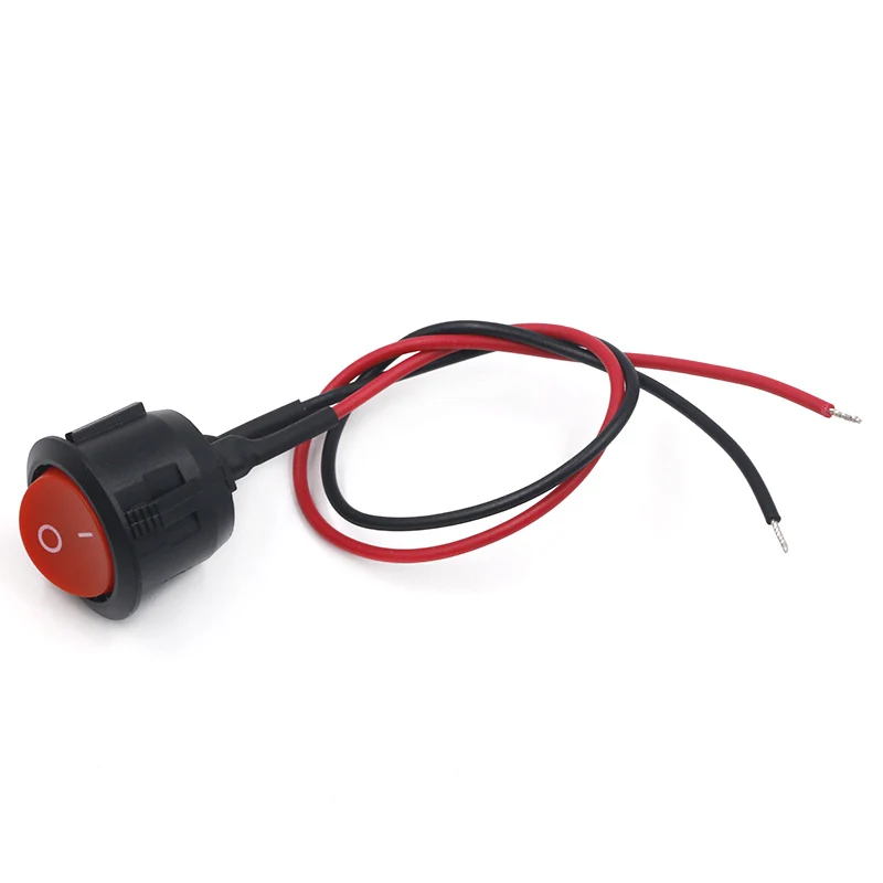 Push button switch waterproof small car circuit wire speaker electrical mini boat shape round line | Электроника