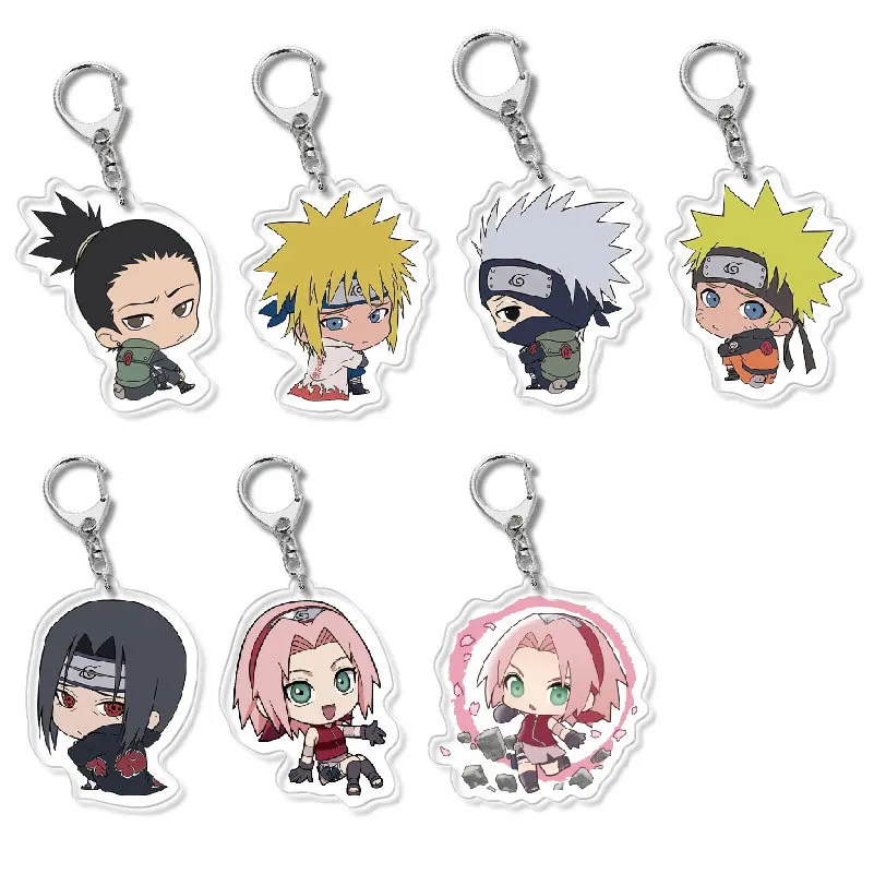 Аниме Наруто акриловый брелок для косплея Uchiha Sasuke Itachi мужские и женские модные