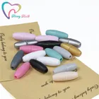 50 шт. пластиковые Отрывные застежки для прорезывания зубов, ожерелья, аксессуары для самостоятельного изготовления, безопасные застежки для прорезывания зубов для малышей