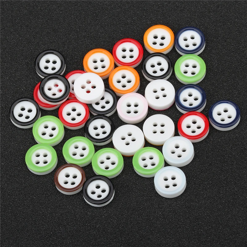 Пуговицы полимерные с 4 отверстиями 100 шт. | Дом и сад