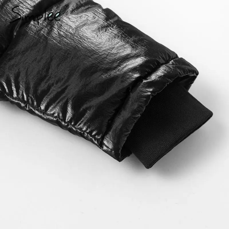 Simplee модные негабаритные женские парки на молнии с пуговицами осенне-зимние