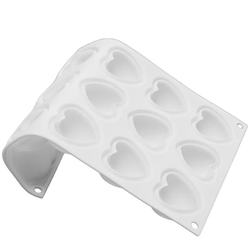 Силиконовая романтическая 15 Форма для мини тортов в форме сердца шоколадных