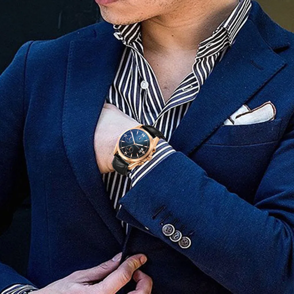 Мужские кварцевые часы с циферблатом из нержавеющей стали|Кварцевые мужские