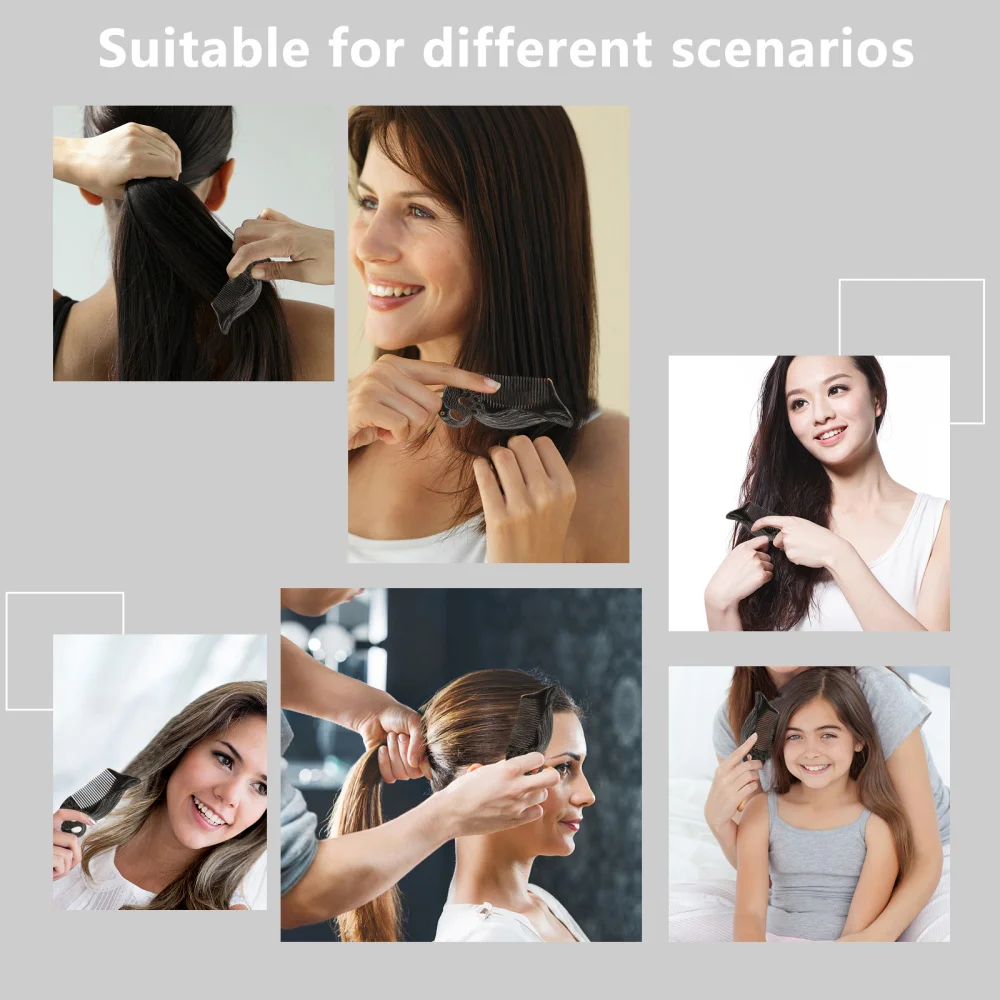 

1pc Premium Ox Horn Comb Hair Straighter Comb Practical Comb (Black)